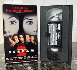 Scream 2 (VHS, 1998) Neve Campbell, Courtney Cox, Drew Barrymore HORROR NICE!! - Picture 1 of 4