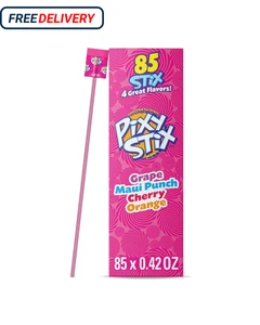 Wonka Pixy Stix, Sour Powder Straws, Grape, Maui Punch, Cherry, and ⭐️⭐️⭐️⭐️⭐️ - Picture 1 of 7