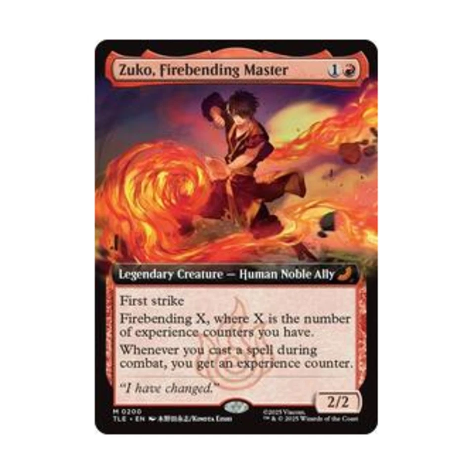 WOTC Avatar: The Last Airbender: Etern  Zuko, Firebending Master (Extended  NM - Image 1 of 1