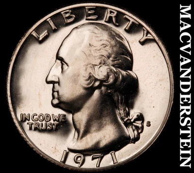 1971-S Washington Quarter-Choice Gem Proof Lustrous No Reserve #KLB3950 - Image 1 of 2