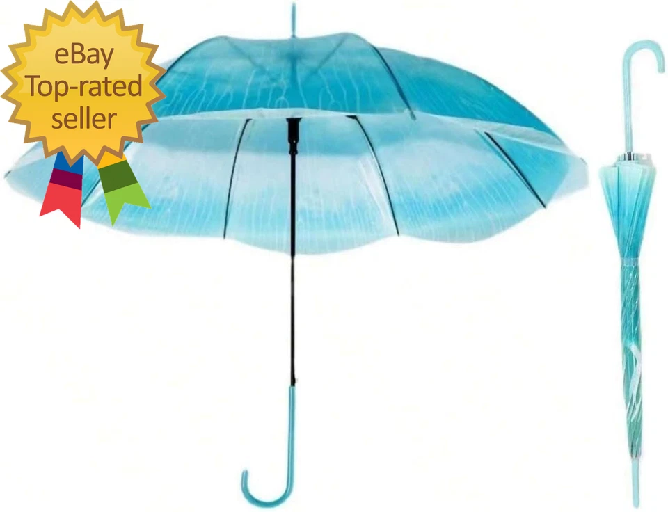 Paraguas Transparente Medusas Romántico Creativo Lindo Automático Abierto Foto 1 de 1