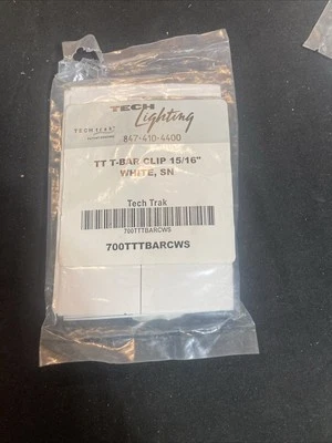 Tech lighting TT T-BAR CLIP 15/16” white SN 700TTTBARCWS - Image 1 of 4