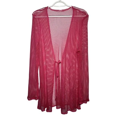 Mujer Rosa Red de Pesca Natación Cubrir Grande Viaje Y2k Vacaciones Playa Tropical Foto 1 de 4