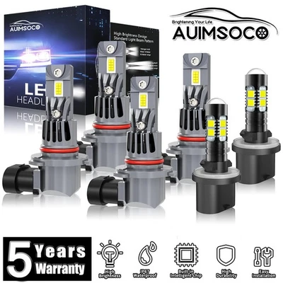 Faro LED 6x bombillas súper brillantes para Chevrolet Impala 2000-2005 sedán 4 puertas Foto 1 de 4