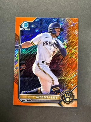 Hedbert Perez 2022 Bowman Chrome Prospect /25 #BCP-162 - Image 1 of 2