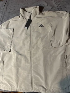 ADIDAS BASKETBALL PUTTY BEIGE & BLACK S/S JACKET SIZE XL UNISEX ADULTS $100.00 - Picture 1 of 7