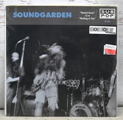 Soundgarden Hunted Down b/w Nothing To Say 7" Orange Vinyl Single Sub Pop - Image 1 of 4