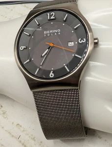 Vintage Herren Bering Slim 14440 # Modell Uhr - Mesh Armband - funktioniert - läuft - Gehäuse - Bild 1 von 10