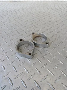 1998 98 SUZUKI VS800GL VS800 GL VS 800 INTRUDER EXHAUST HEADER PIPE MOUNT CLAMPS - Picture 1 of 16