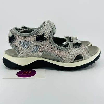 ECCO Women's Yucatan Offroad Ice Flower Nubuck Outdoor Sandals Size 39 EU/ 8 US - Image 1 of 4