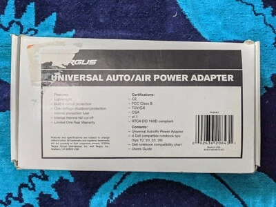Targus 800-0110-001 A Universal Auto Air Power Notebook Adapter in 24V 70W - Image 1 of 4