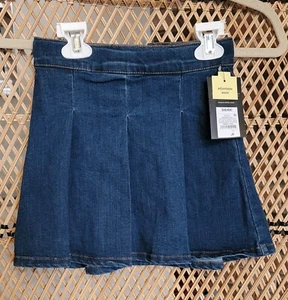 New With Tags Girls Art Class Denim Skirt Size 6/6X Blue, Adjustable Waist - Picture 1 of 5