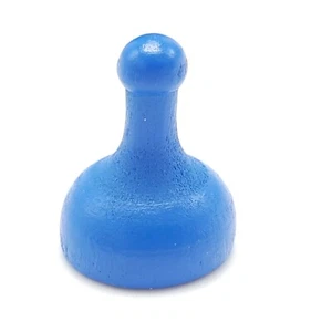 Pieza de Juego de Juego 2014 Movedor de Ficha Mrs. Peacock Azul Madera Azul Madera - Imagen 1 de 3