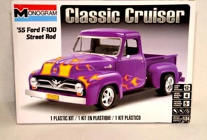 Monogram 1:24 Scale Model Kit '55 Ford F-100 Street Rod Classic Cruiser - Picture 1 of 7