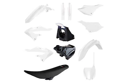 White Polisport Full Restyled Plastic Kit fits Yamaha: YZ125 (2002-2021), YZ1... - Изображение 1 из 2