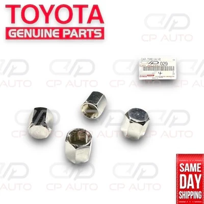 95-12 TOYOTA TACOMA VÁLVULA NEUMÁTICO VÁSTAGO CROMO TAPA JUEGO DE 4 OEM NUEVO Foto 1 de 3