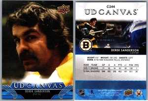 23-24 UPPER DECK UD CANVAS LEGENDS - DEREK SANDERSON #C244 BOSTON BRUINS SP - Foto 1 di 1