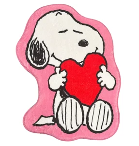Peanuts Snoopy Valentines Day Rug, 30 x 22 inch, Plush Polyester, Anti-Slip Mat - Picture 1 of 7