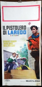 ORIGINAL ITALIAN MOVIE POSTER PLAYBILL WESTERN Gunmen from Laredo CINEMA - Picture 1 of 2