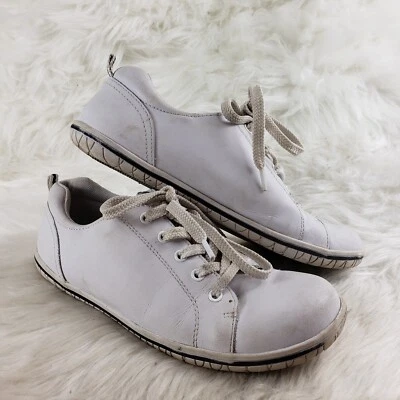 LANDS END "Canvas" White Faux Leather Casual Shoes Girls Youth Size US 5 EUR 37 - Image 1 of 4