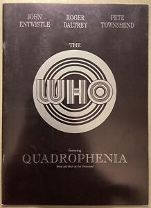 THE WHO QUADROPHENIA 1997 CONCERT TOUR PROGRAM