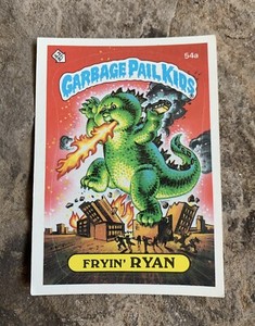 Fryin’ Ryan Garbage Pail Kids Card. #54a. Good conditioned. 2nd Series  