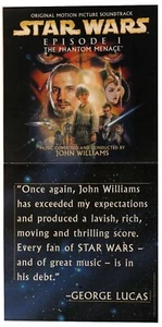 STAR WARS *EN MUY BUEN ESTADO* "PHANTOM AMENACE EP 1" 1999 PROMO 12"X24" LADO DOBLE (PLEGADO) PLANO - Imagen 1 de 2