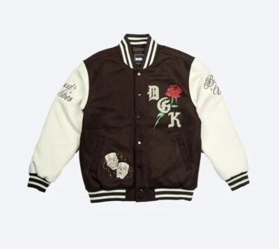 Chaqueta DGK Represent Letterman marrón nueva con etiquetas Foto 1 de 4