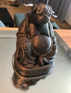 Pug Buddha Sculpture | Pug Decor | Funny Pug Dog Figurine | Gag gift for Dog - Picture 1 of 4