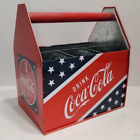 2015 Coca-Cola Co. Coke  Metal Picnic Caddy Utensil Napkin Bottle Holder Carrier