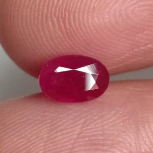 1.34 Carat Natural Red Ruby Oval Cut Loose Gemstone African Mines - Picture 1 of 5