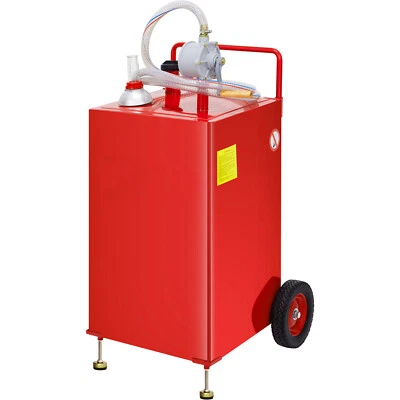 30 Gallon Fuel Caddy Portable Gas Storage Tank Pump Diesel Transfer Hose - Image 1 of 4