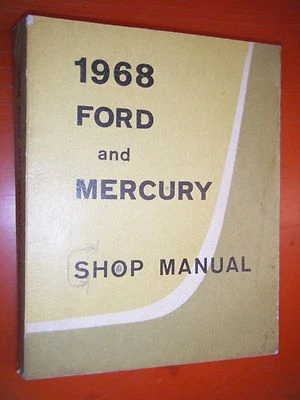 1968 MERCURY MONTCLAIR MARQUIS MONTEREY FORD CUSTOM LTD FACTORY SERVICE MANUAL - Изображение 1 из 4