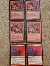6 Mtg Nm Red 4x Blood Frenzy/ 2x Battle Rampart
