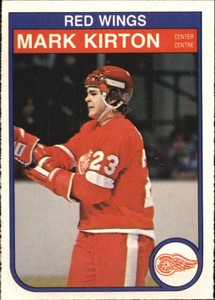 1982-83 O-Pee-Chee Red Wings Hockey Card #87 Mark Kirton