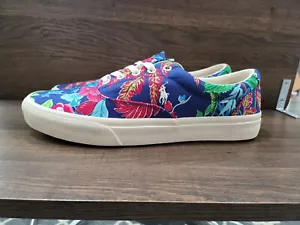 POLO RALPH LAUREN KEATON FLORAL MEN CANVAS COLOR VILLA/FLORAL NAVY GROUND SZ 10D - Picture 1 of 4