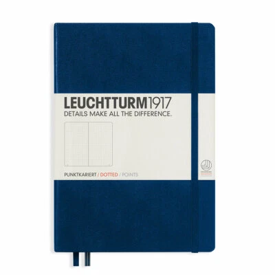 Leuchtturm 1917 Hardcover Dot Grid Notebook in Navy Blue - A5 - NEW - Image 1 of 4