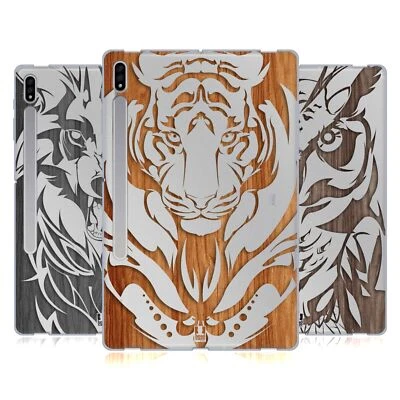 FUNDA GEL SUAVE HEAD CASE DESIGNS ESTAMPADO MADERA ANIMAL PARA TABLETS SAMSUNG 1 Foto 1 de 4