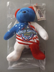 2001 World Series Team Beans Bear Spirit Plush /26,000 With Tags - Picture 1 of 3