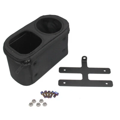 Handlebar Storage Bag Organizer Phone Cup Holder Motorcycle Front Crossbar Mount — 第 1/4 张图片