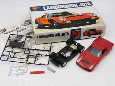 Nichimo Lamborghini Jota Miura  1/24 vintage plastic kit started w box - Immagine 1 di 4