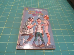 OPEN YOUR MOUTH & SAY HA BY PHIL HIRSCH, 1962 VINTAGE PYRAMID PB HUMOR CARTOONS - Picture 1 of 2