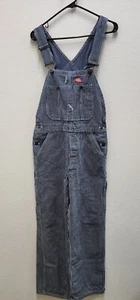 Dickies Pinstripe Bib Overalls Size 30x30 Train Coveralls  - Picture 1 of 10