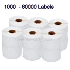 Etiquetas térmicas directas de código de barras 6000/54000 2,25" x 1,25" para Zebra LP2824 2844 - Imagen 1 de 7