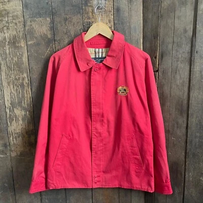 CHAQUETA ESTILO BURBERRY HARRINGTON ROJA DE COLECCIÓN - M Foto 1 de 4