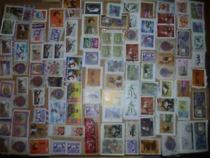 40 grams mixtures Bhutan stamps on single paper kiloware