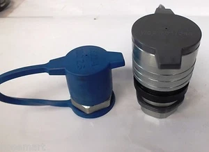 Quick Connect Coupling 1" Thread 4000psi Tema Interchange Truck With Dust Caps - Picture 1 of 8