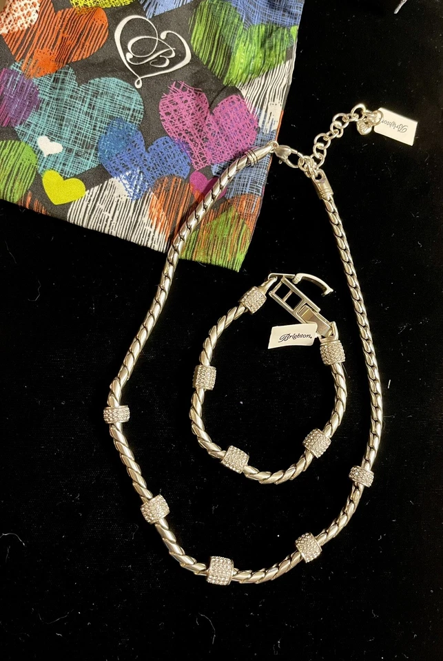 Brighton Halo Burst Purple Blue Tanzanite Collar Reversible Necklace NWTag