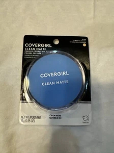 NEW Covergirl Clean Matte Pressed Powder Makeup Oil Control # 510 Classic Ivory - Picture 1 of 3