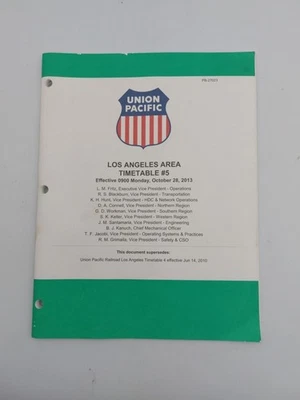 2013 Timetable #5 Union Pacific Railroad Los Angeles Area PB-27023 - Image 1 of 4